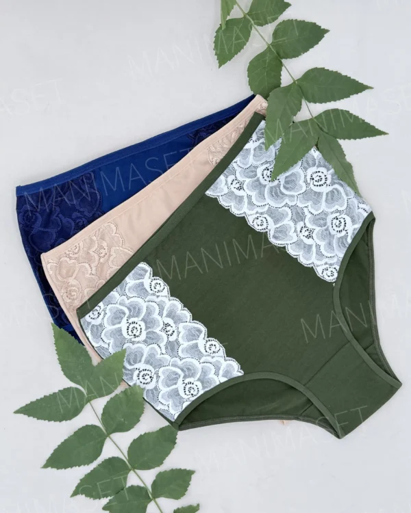 شورت گنی بلند بغل گیپور نارین سایز: 3XL/2XL