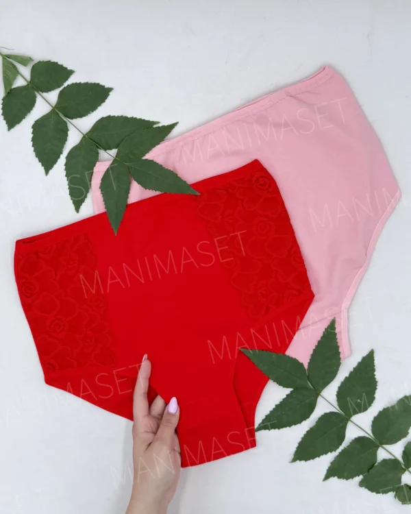 شورت گنی بلند بغل گیپور نارین سایز: 3XL/2XL - Image 5