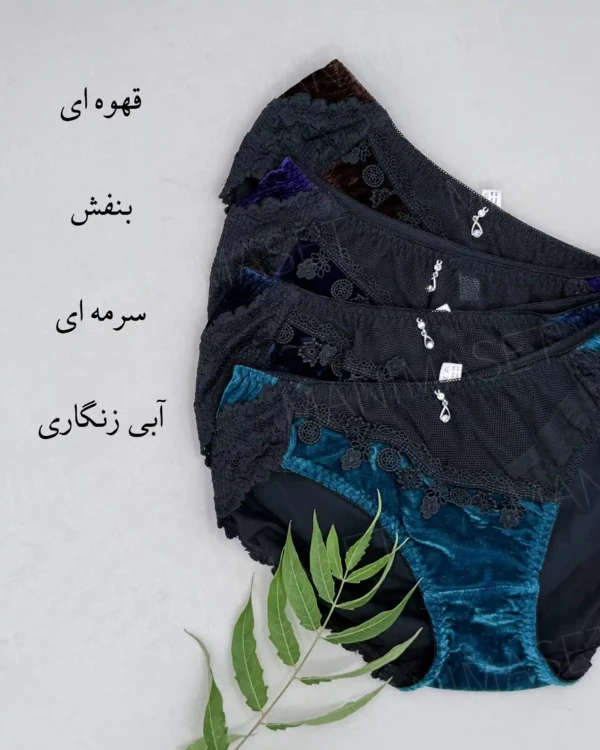 شورت فانتزی تور مخمل چینی - Image 2