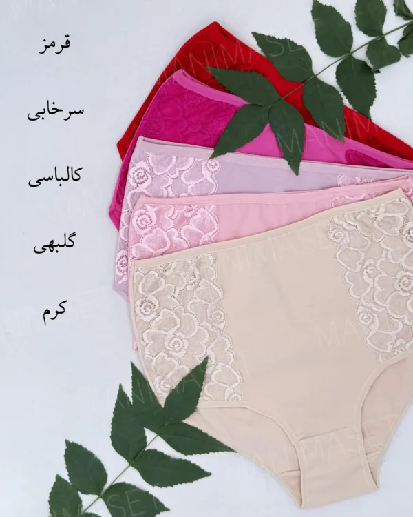 شورت گنی بلند بغل گیپور نارین سایز: 3XL/2XL - Image 2