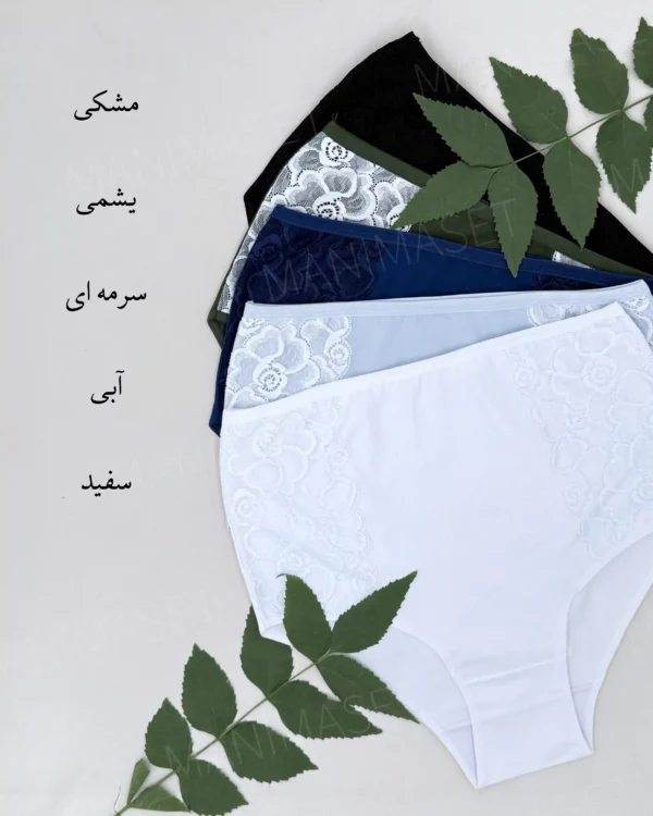 شورت گنی بلند بغل گیپور نارین سایز: 3XL/2XL - Image 3