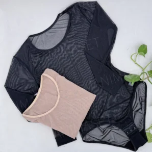 بادی یقه گرد حریر